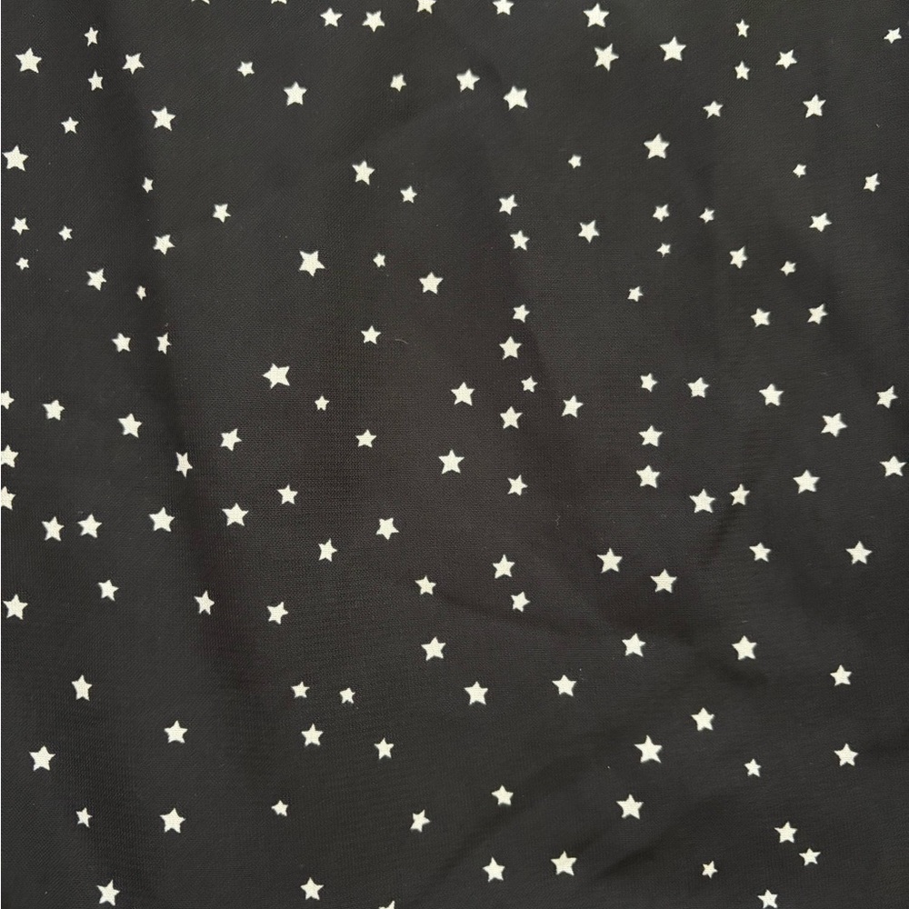 New Medium Altar’d State Black Star Print Ruffle Mini Skirt - Picture 11 of 11